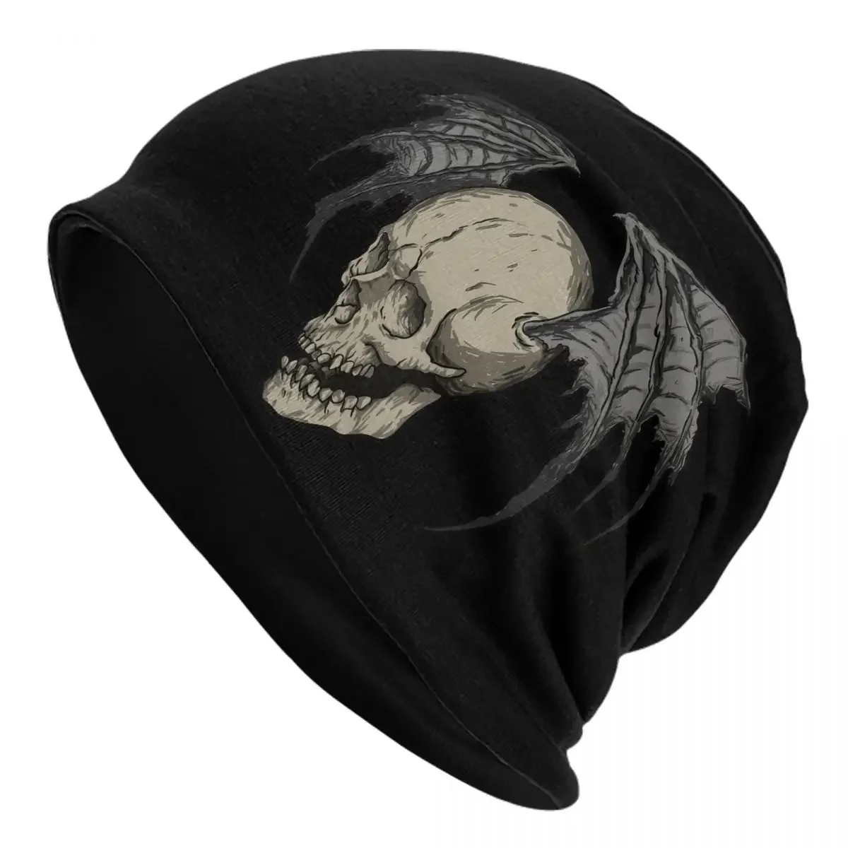 Retro Avenged Sevenfold Beanies Skullies Skeleton Deathbat Beanies Caps Man Retro Warm Dual-use Bonnet Knitting Hats