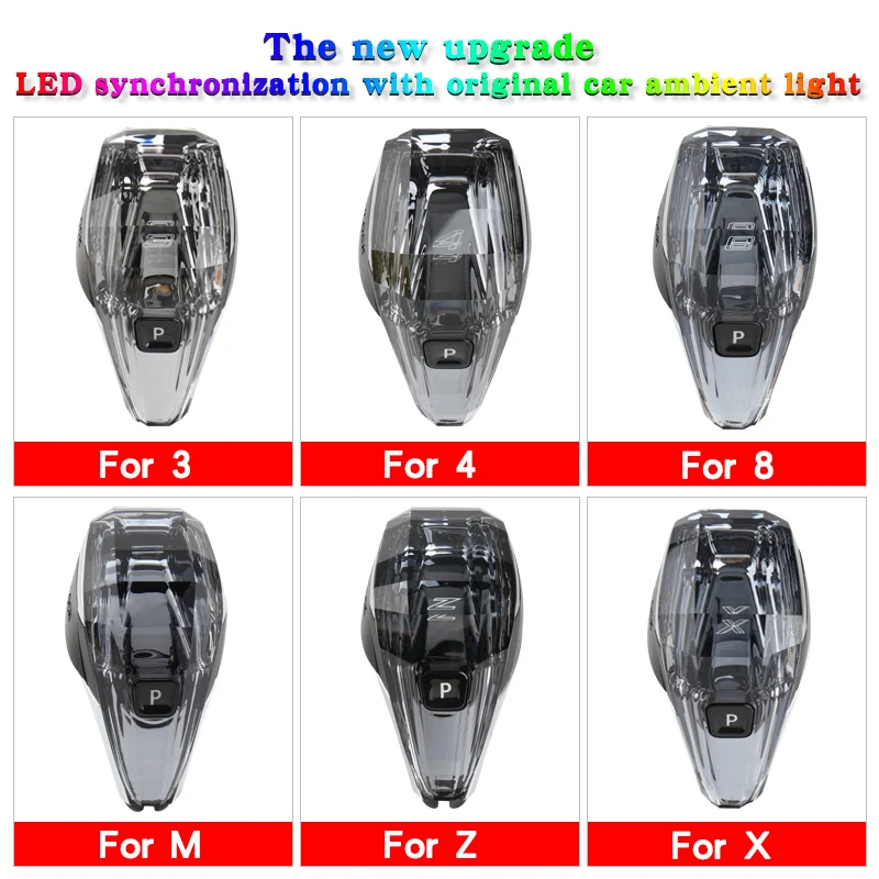 For BMW 3 Series G20 G21 4 Series 8 Series X3 G08 X4 X5X6 X7 iX3 Z4 i4 Left hand drive Crystal LED Ambient Light Gear shift knob