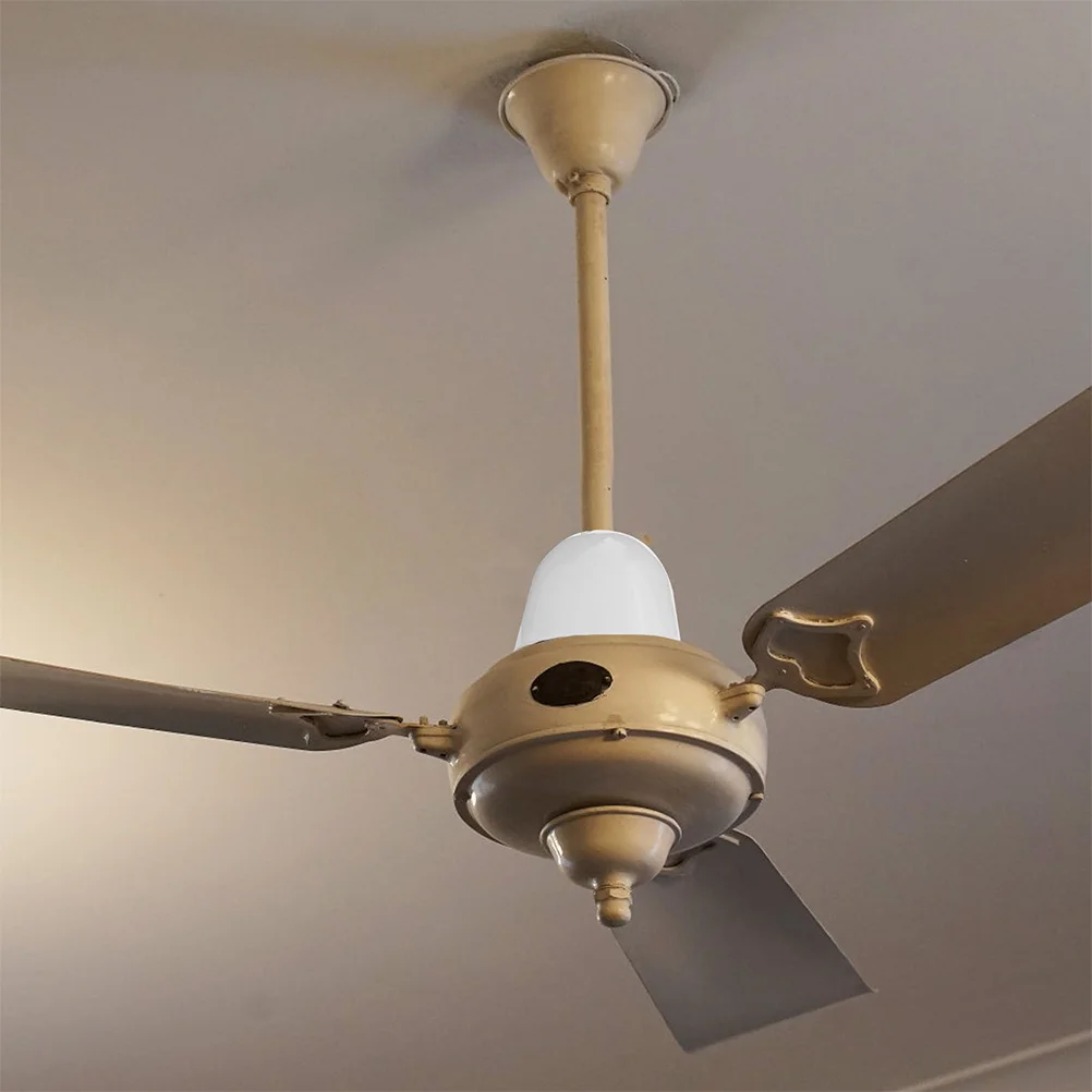 

2Pcs Ceiling Fan Bottom Canopy Plastic Fan Parts Kit Dust Proof Design Easy Installation Bottom Canopy