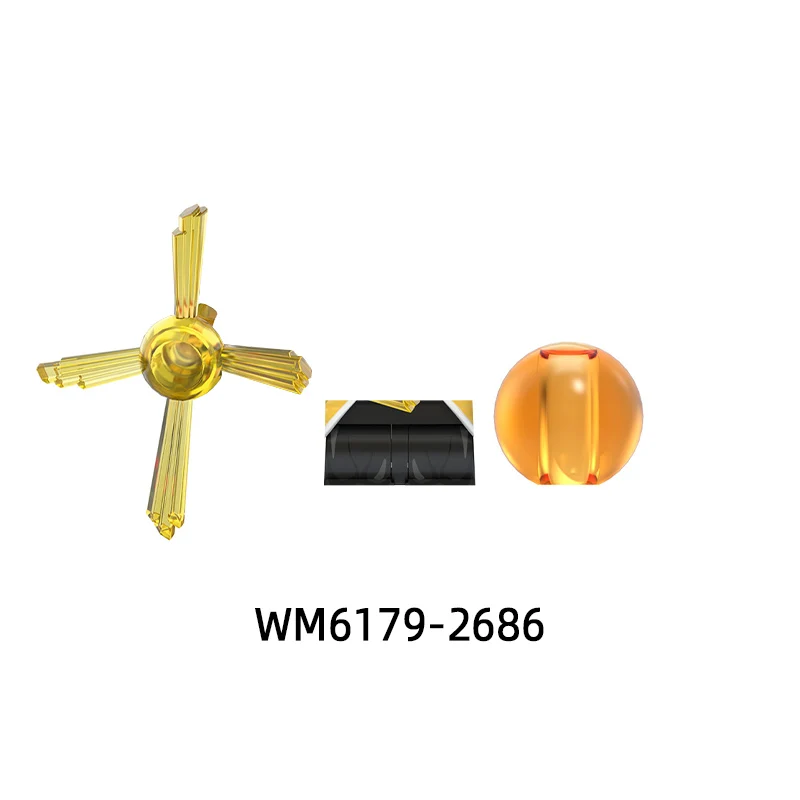 Les armes pantalons pièces de cheveux figurines d'action bâton couteau modèle blocs MOC briques ensemble cadeaux jouets WM6179