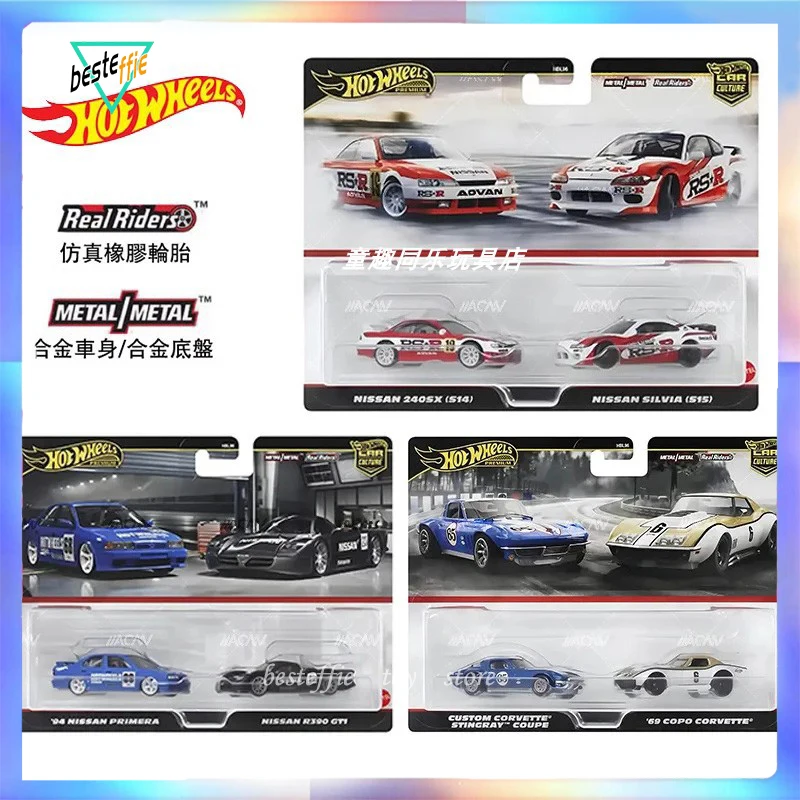 

Hot Wheels car culture series модель автомобиля 1/64 сплав HBL96 двойной автомобиль комплект nissan R390 gti 69 copo Corvette модель автомобиля игрушка для мальчиков подарок