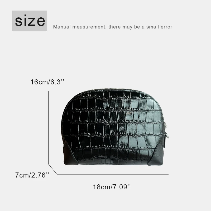 Customize Initials Leather Travel Mini Clutch Makeup Bags For Women Luxury Designer Handbag Purse 2026 New In Cowhide Organizer