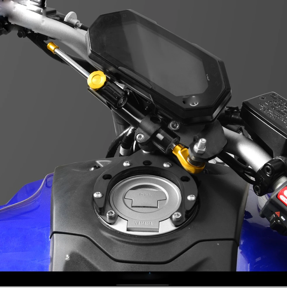 MT07 moto regolabile stabilizzatore di sterzo ammortizzatore staffa di montaggio Kit di supporto accessori per Yamaha MT 07 YZF 2021-2022