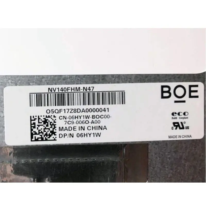 Imagem -04 - Tela Lcd para Laptop 1920*1080 Edp 30 Pinos para Dell Latitude 7480 7490 7468 Grau Testado a +++ Novo Nt140whm-n42 Nv140fhm-n47