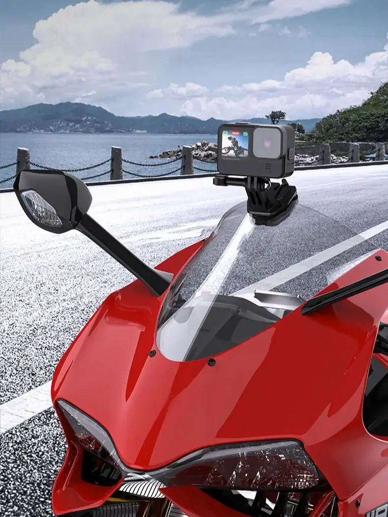 Aluminiowy zacisk montażowy szyby przedniej do GoPro Hero 12 11 10 9 Insta360 X3 DJI Action 3 Akcesoria do kamer akcji — zdjęcie 2