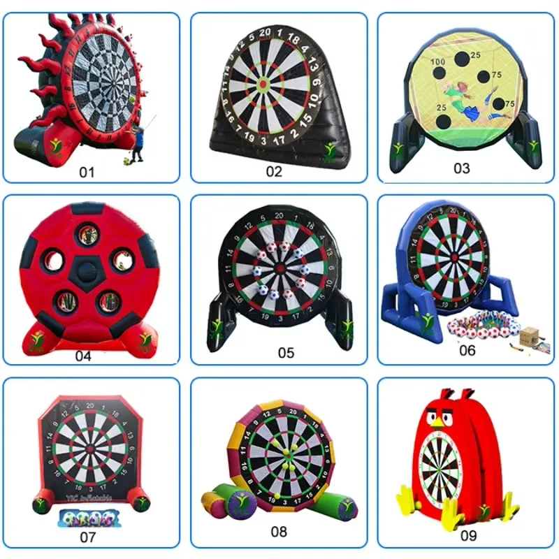 Gry piłkarskie dmuchane do rzucania piłką, piłka nożna na zewnątrz, gra w rzucanie dla dzieci i dorosłych.