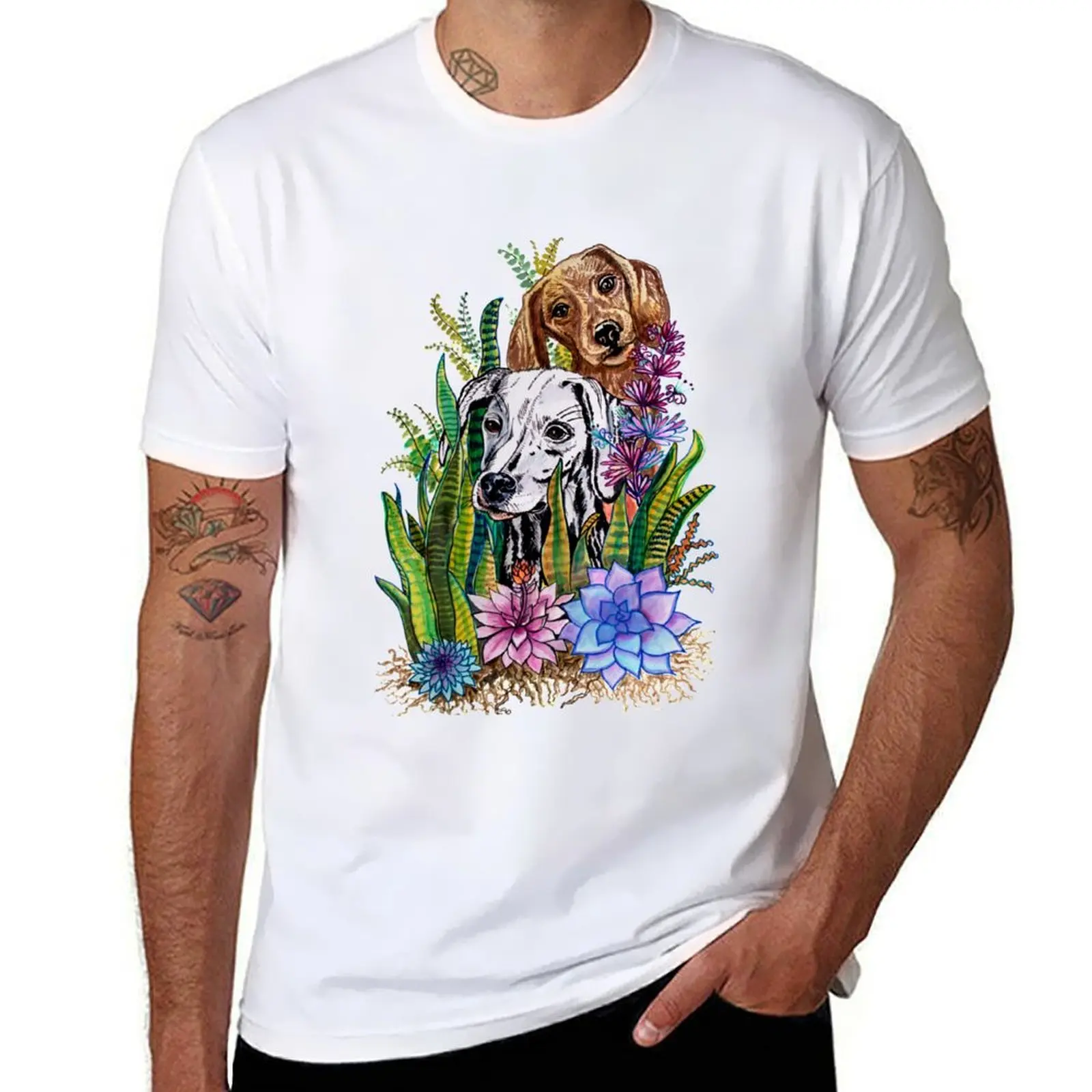 

plants men cotton man shirt Dogs shirt t graphic t t T-Shirt shirt and man cotton 100%