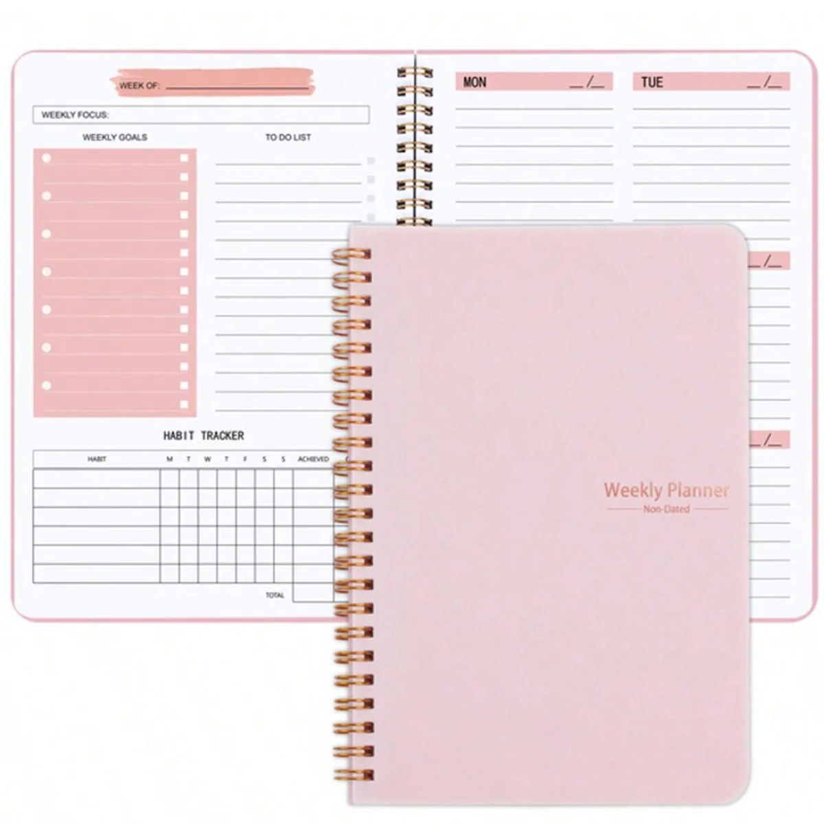 2023-2024 A5 Agenda Planner Notebook Diary Weekly Planner Goal Schedules Organizer Notebook For School Stationery Office