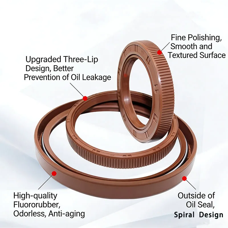 High-quality fluororubber skeleton oil seal, guaranteed to withstand high temperatures and pressures, 1 piece