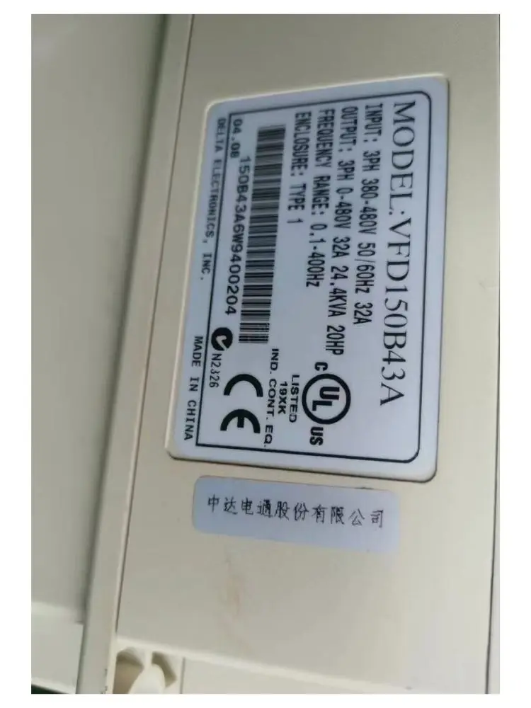 Second-hand  VFD150B43A   inverter    test  OK     Fast Shipping image 5