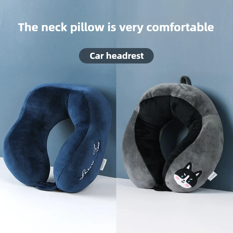 

Car U-Shaped Embroidery Neck Support Headrest Vehicle Comfort Pillow