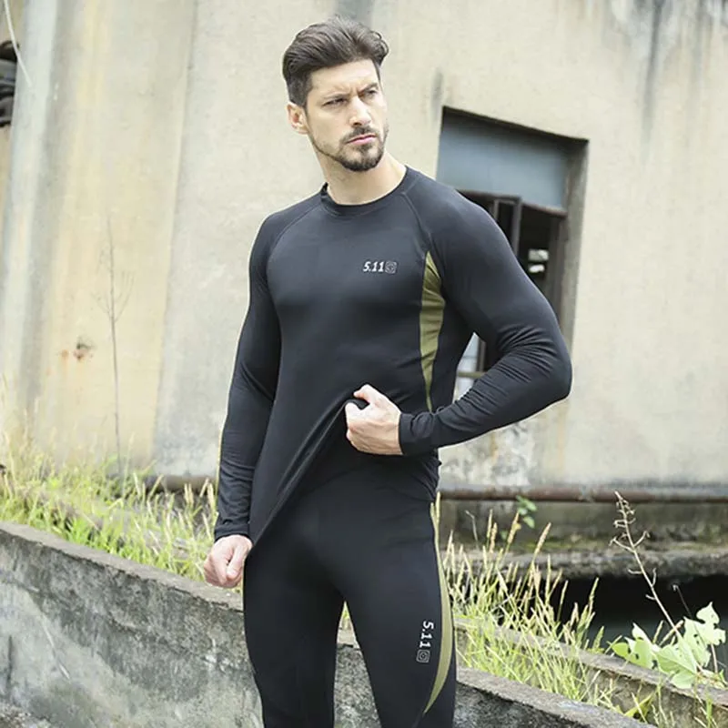 

Новое зимнее термобелье, мужские комплекты нижнего белья, компрессионное быстросохнущее нижнее белье, мужская одежда, флисовые теплые кальсоны