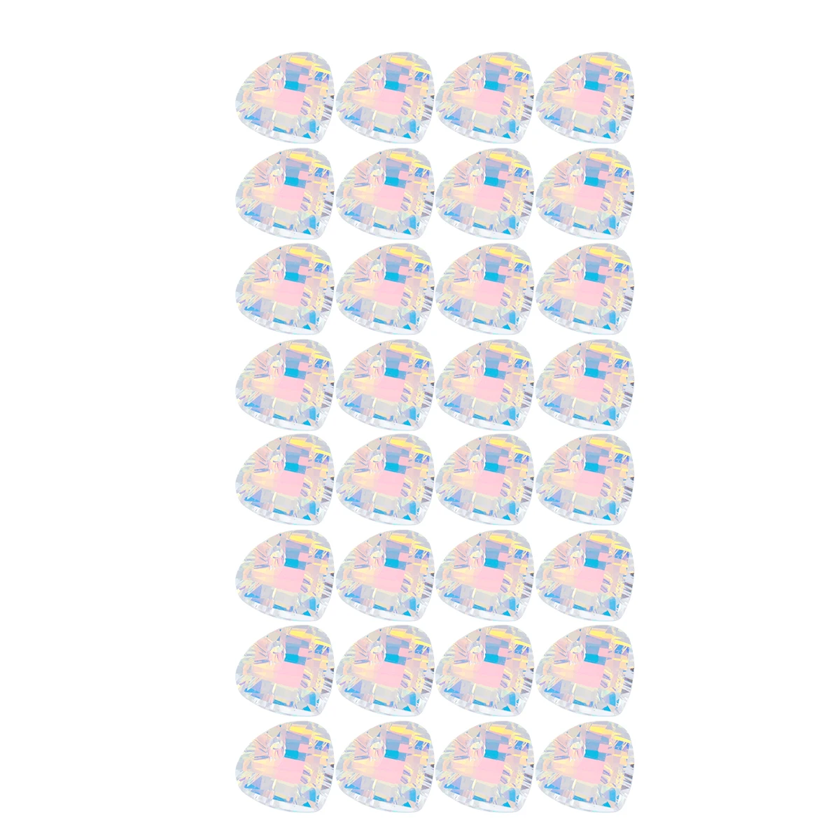 

28pcs Stained Glass Pendant Charm DIY Crystal Jewelry Making Pendants Accessories Creative Stylish Gift