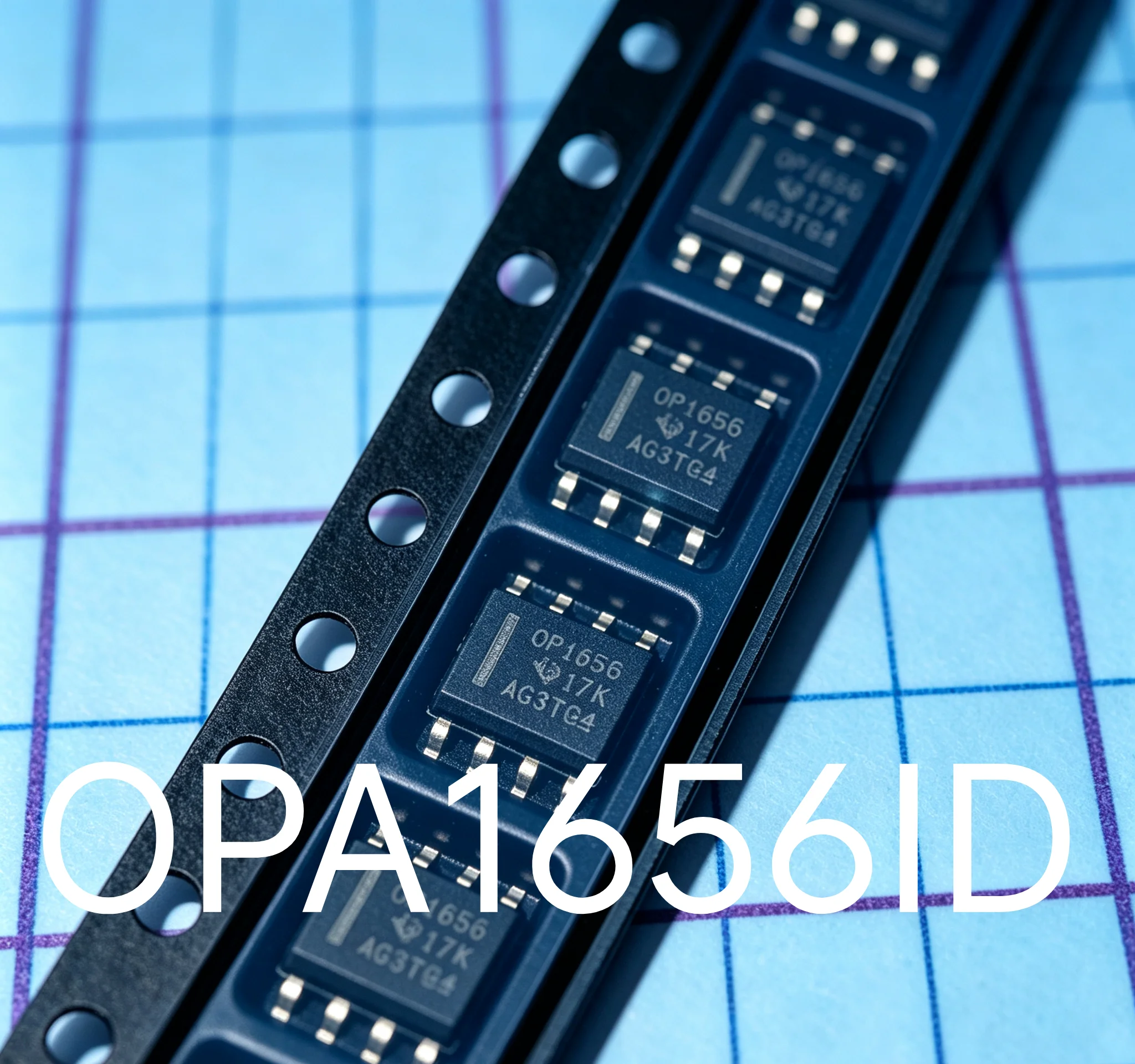 PA1656IDR OPA1656ID, silkscreened “OP1656,” SOP-8, brand-new, genuine, factory-sealed