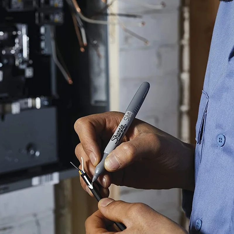 New Gold Silver Markers Pen Sharpie Metallic Waterproof Permanent Craftwork per legno Plastic Metal Glas Paint Writing Stationery