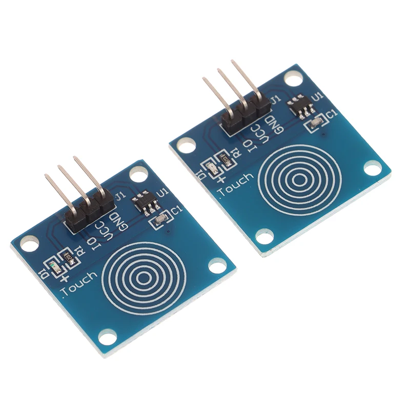 2 Stuks Ttp223 Aanraakschakelaar Module 1 Kanaal Jog Digitale Capacitieve Aanraaksensor Voor Diy Kit