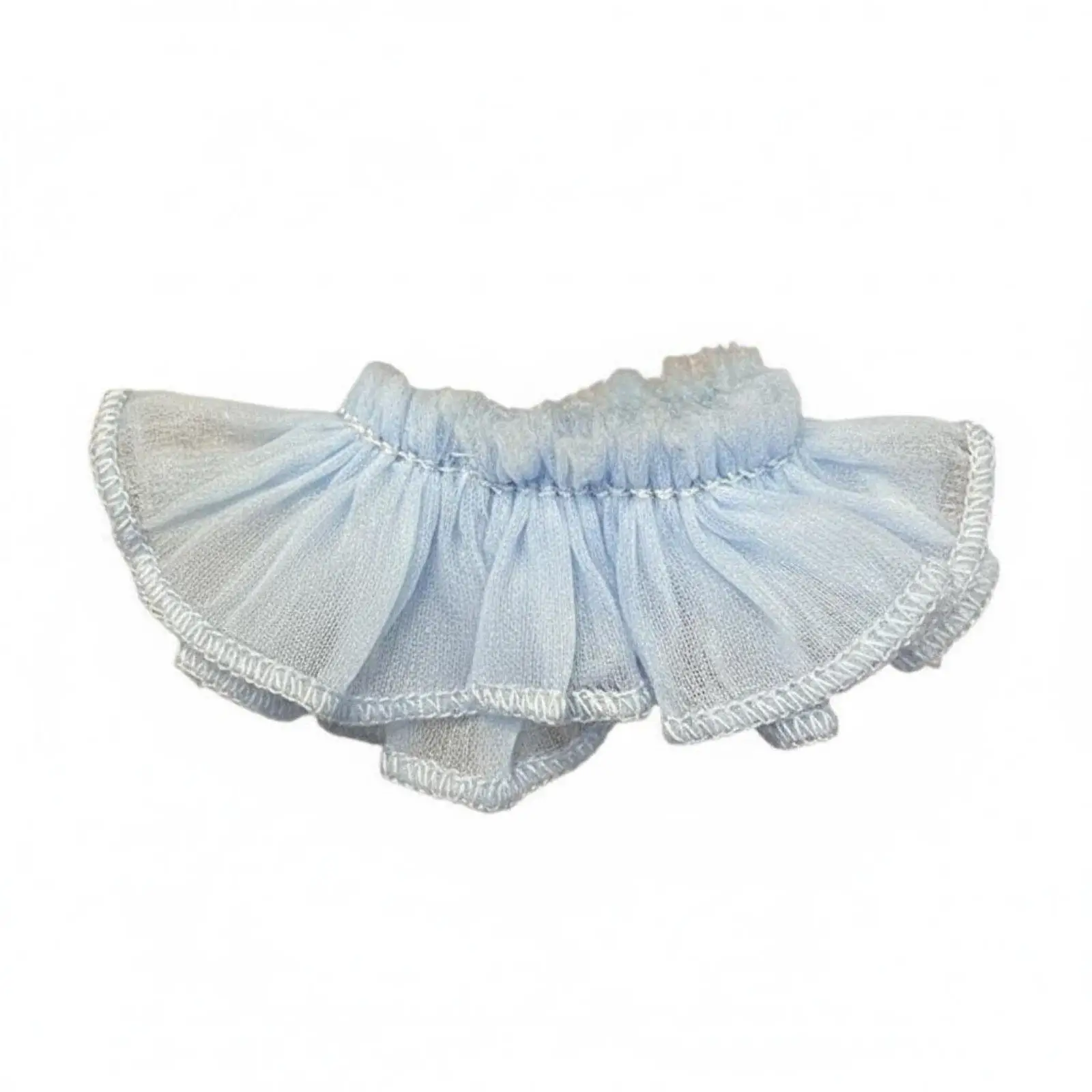 10cm Doll Skirt Handmade Ruffled Gauze Skirt Soft Doll Outfit for Hobbyists, Craft Projects