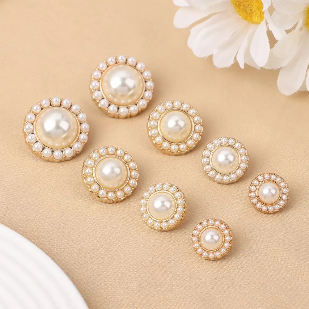 10Pcs High Quality Pearl Clothing Buttons DIY Shirt Buttons Ornaments Needlework Sewing Buttons Sewing Accessories