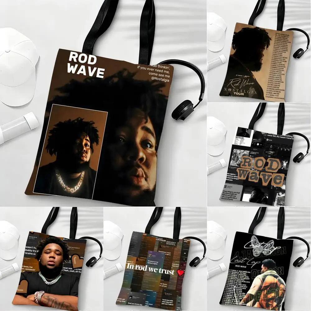 

R-Rod Wave Rapper Storage Bags Lightweight Eco Friendly Fashionable Multi Purpose Large Capacity Canvas Shoulder Tote