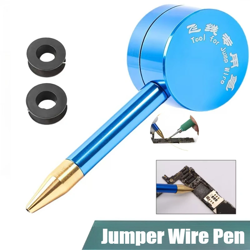 

Insulation Pure Copper Jumper Wire Flying Line Pen for Phone Motherboard BGA Logic Board Soldering Repair