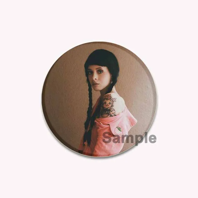 Singer Melanie Martinez Brooches Round Cartoon Badge for Backpack Cothes Accessories Anime Tinplate Pins Collection Decoration