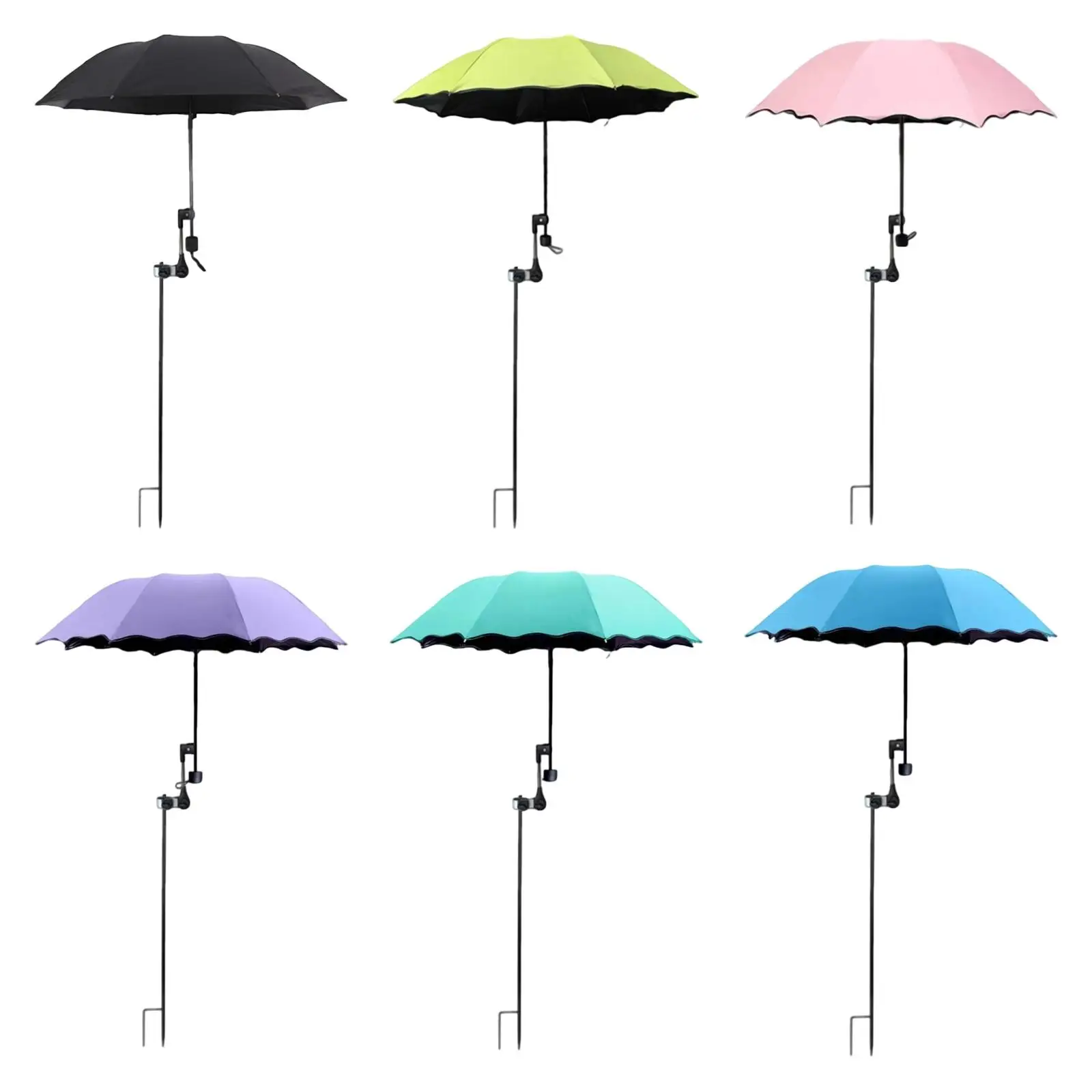

Plant Sun Umbrella Planter Shade Cover with Ground Stake Waterproof 37.40inch