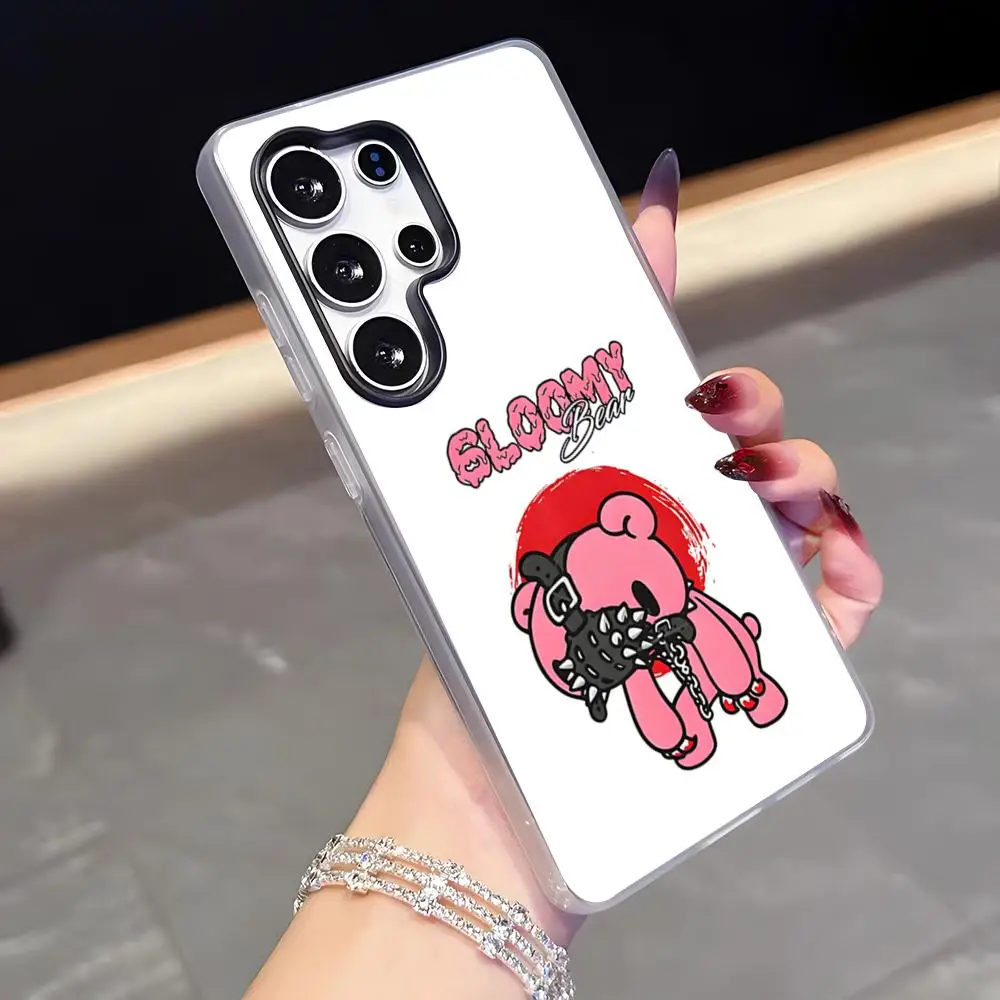 Cute G-Gloomy Bear Phone Case For Samsung A56 A14 5G A34 A36 A33 A26 A16 Shockproof Jelly Cover