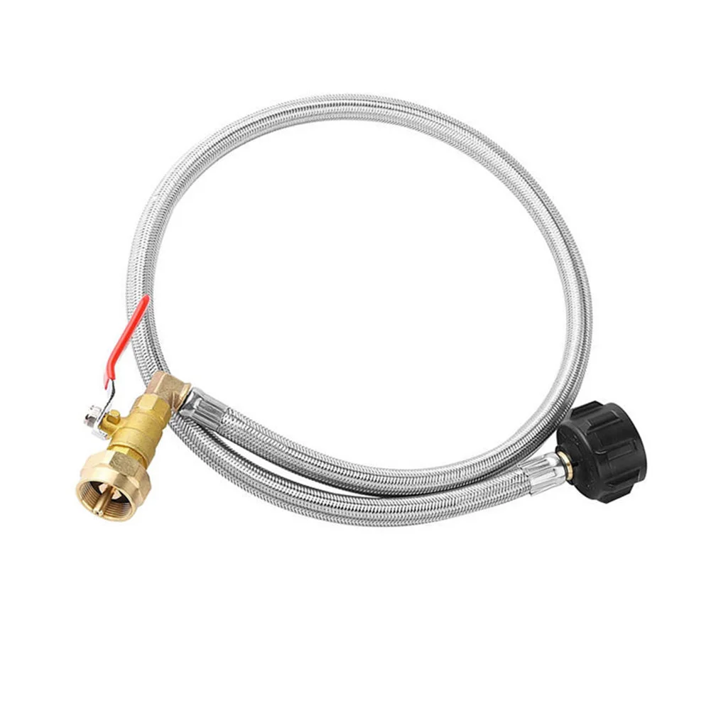 

For BBQ For Camping Propane Refill Adapter Propane Fill Hose Convenient Propane Connection Integrated Safety Features