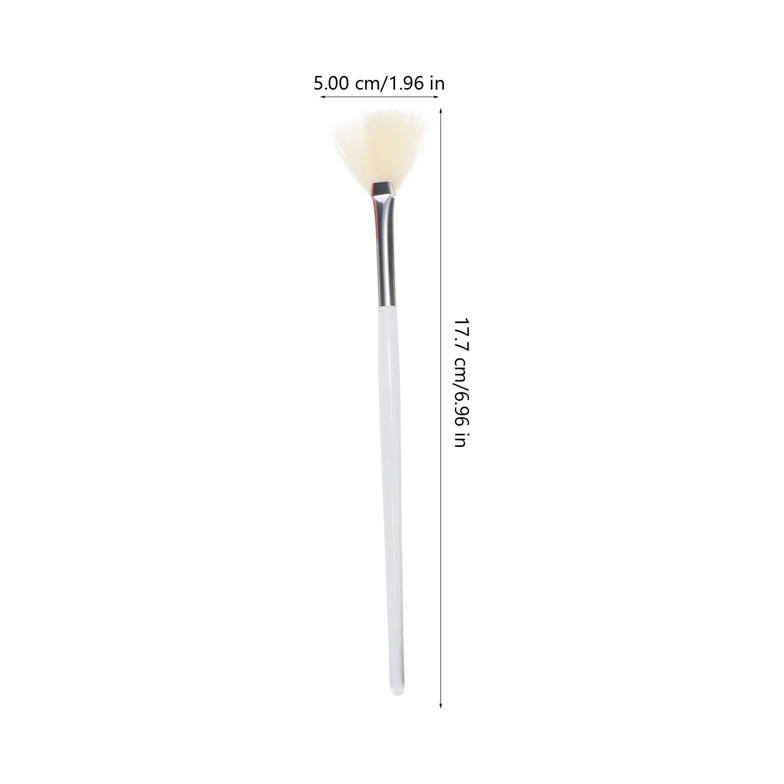 

3Pcs Makeup Brushes Kit Exquisite Detail Design Safe Durable for Contouring Highlighting Makeup Fan-Shaped