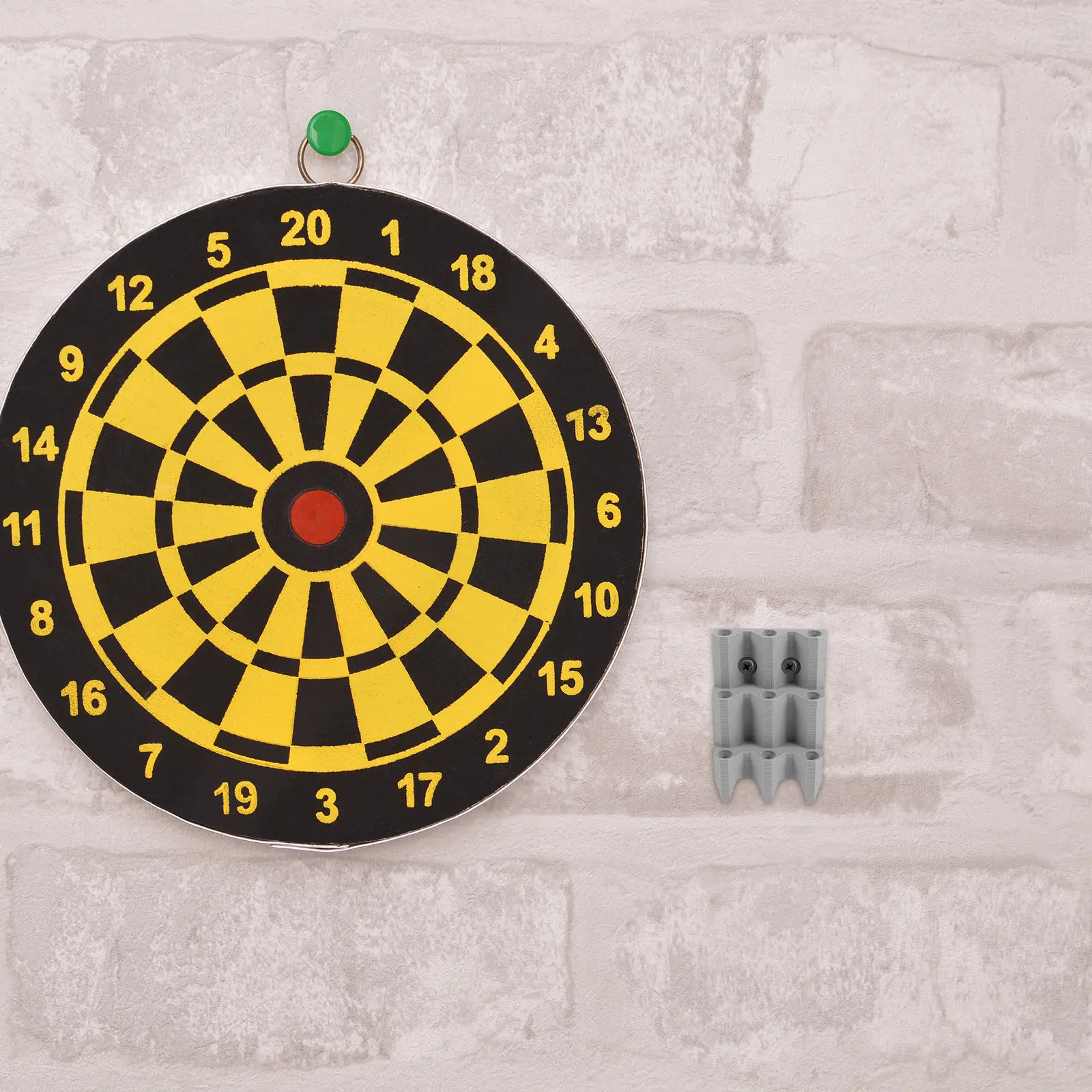 

Wall Mounted 9 Slot Dart Holder Display Caddy for Steel Tip Soft Tip Home Office Game Room Storage Rack Organization Stand