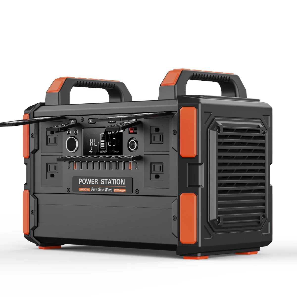 

Portable Power Station Outdoor 300W/500W/1000W High Capacity Big Size Camping Solar Generator MPPT Pure Sine Wave RV Port