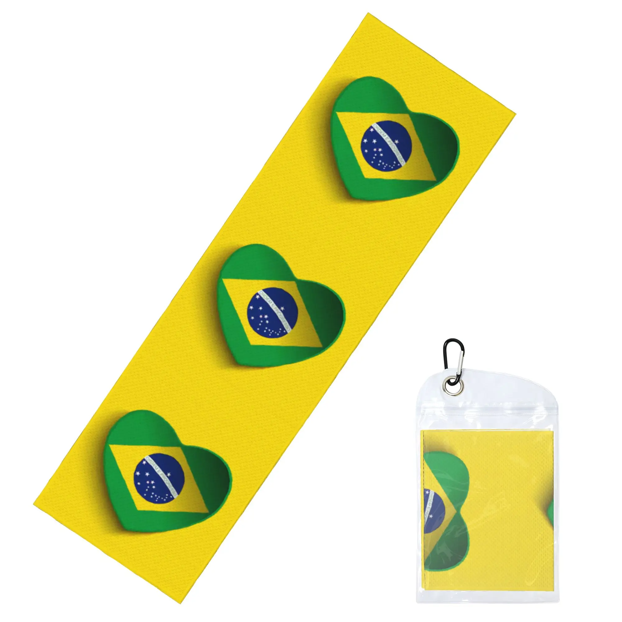 Brazilian Flag Towel Quick Dry  Super Soft  Running Towels