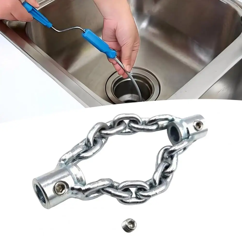 Pipe Clog Dredging Tool Easy-to-use Sewer Descaler Professional Flex-shaft Sewer Descaling Chain Rotary Cable Dredge for Pvc