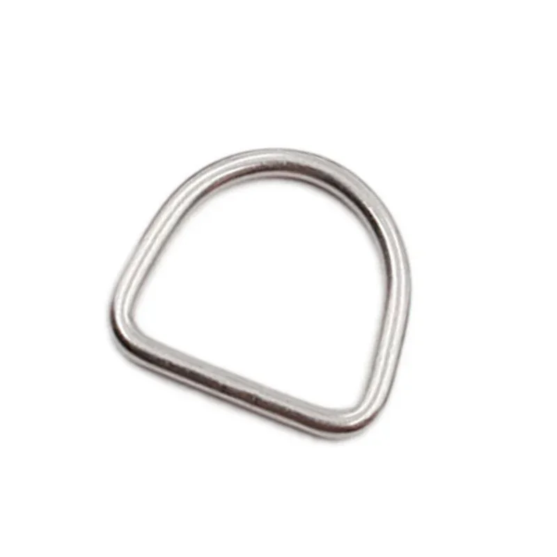 5Pcs Marine 316 Stainless Steel Welded Polished D-Ring Scuba Diving Triangle Hook Quick Link Clip Buckle Surfing Inflatable Boat