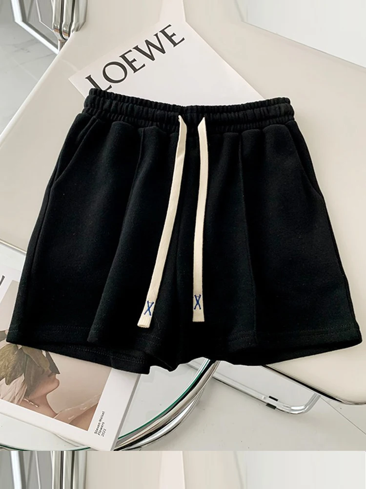 AOSSVIAO 2026 Summer Shorts Women Elasticity Lovely Girls Korean Style Sweet Students Harajuku Simple Pure Gray Trousers Female - Image 6