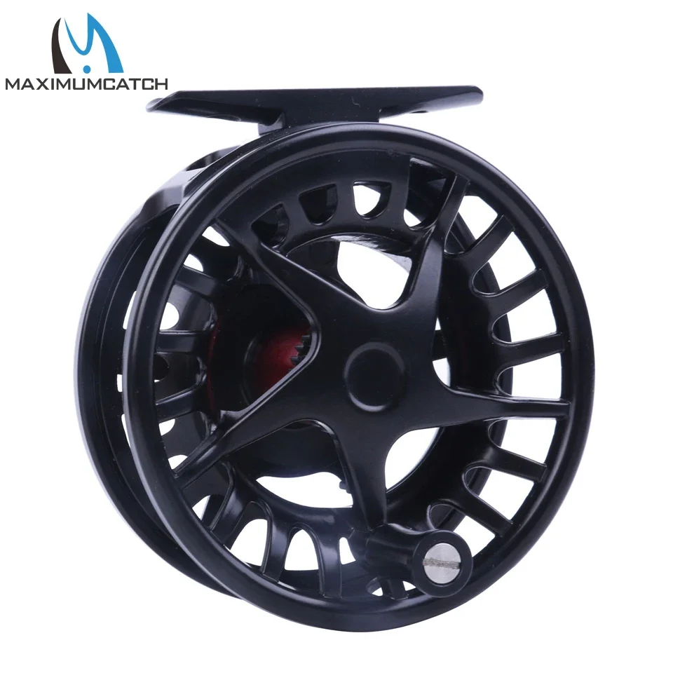 Maximumcatch DX carrete de pesca con mosca aluminio negro – freno suave - imagen 5