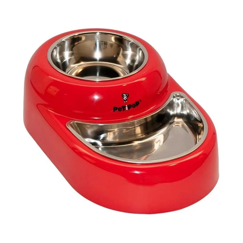 380ml x2 Petipop painted double stainless steel feeder