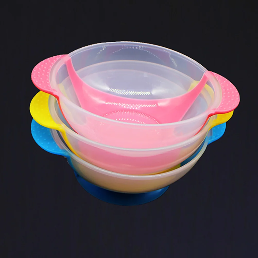 

1Set Hair Dye Bowl Brush Set Professional Salon Hair Coloring Brush Thick Suction Cup Hairdressing Dye Mixing Bowl Easy Clean