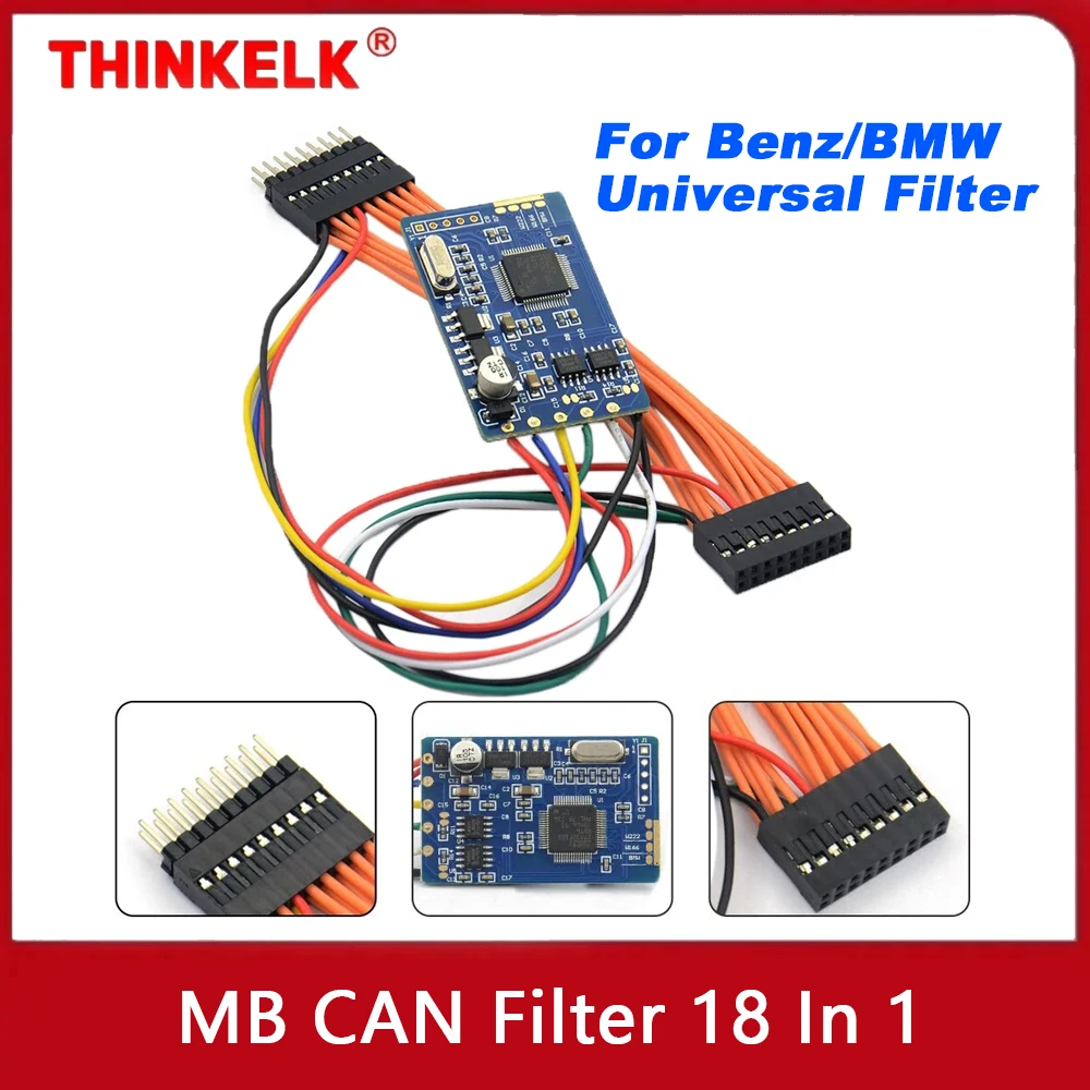 

New for MB CAN Filter 18 In 1 Professional for Benz for BMW MB 18 In 1 CAN Filter Universal Emulator for Multiple Car Models