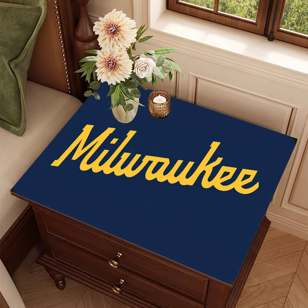 M-MilwaukeeS Kitchen Dish Mat Absorbent Dining Table Mats Retro Non-slip Placemat Coffee Dish Tableware Mat for Home Decor