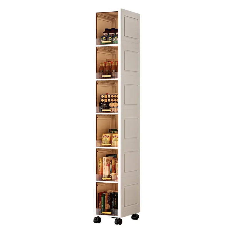 Seam Storage Cabinet Toilet Shelf Bedroom Kitchen Narrow Storage Bathroom Toilet Floor Side Cabinet
