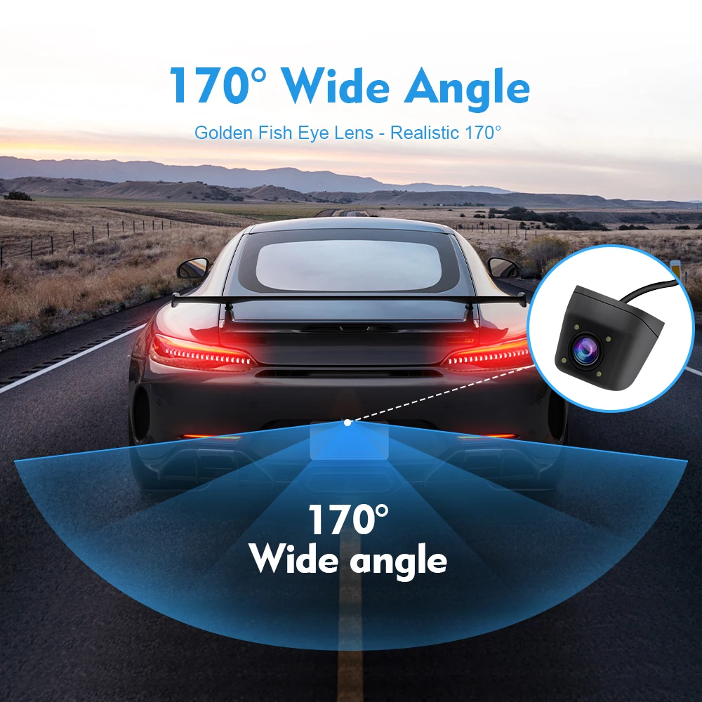 Car Rear View Camera With Titanium Alloy AHD 1920*1080P Waterproof Reverse Parking Camera 170 ° Only For EBILAEN Car Radio