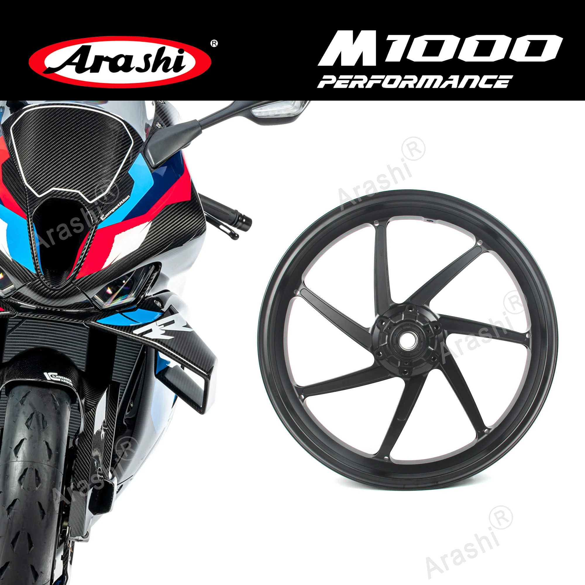 Arashi Wheel Hub V2.0 Wheel Rim For BMW S1000RR (M Version) M1000RR / M1000 XR / M 1000 R 2019-2024 Change Accessories OEM