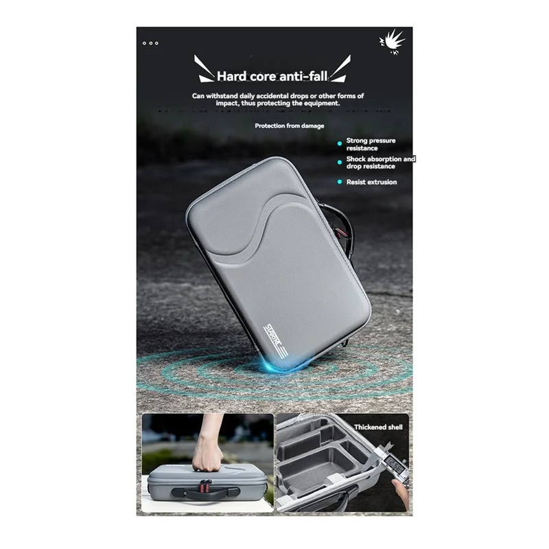 AK51-STARTRC Custodia da trasporto per Insta360 X4 Accessori per fotocamera sportiva Custodia in PU Borsa a tracolla portatile da viaggio all-in-one a mano