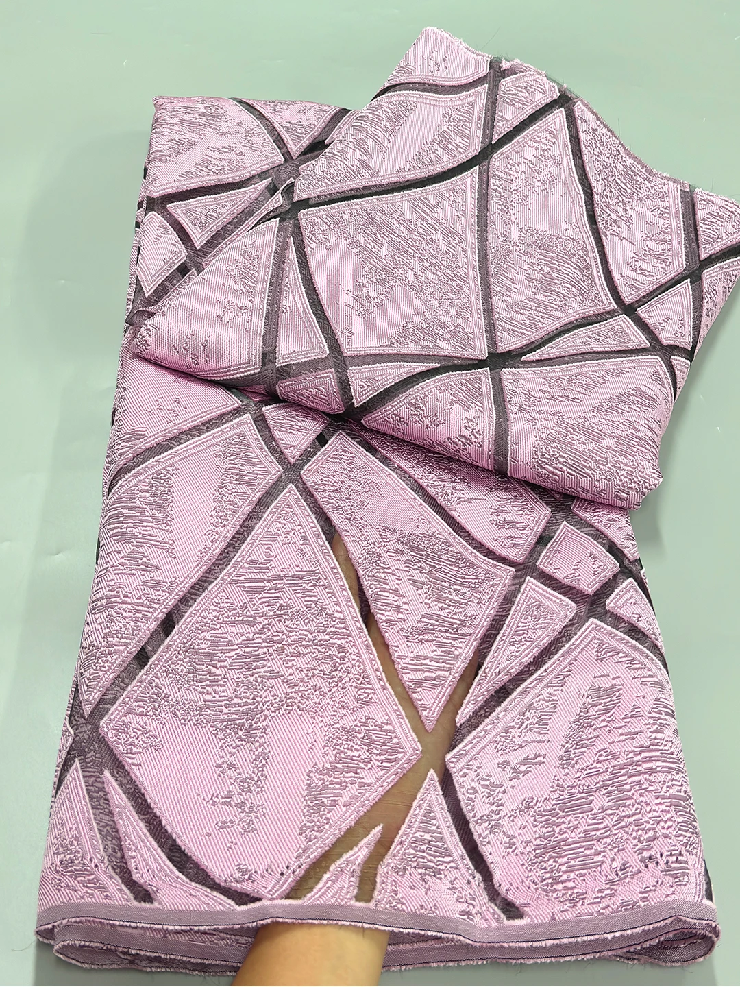 Latest French Jacquard Organza Lace Fabric 2024 High Quality African Brocade Jacquard Fabric For Nigerian Women Wedding Dress