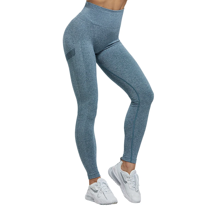 Women Seamless Yoga Pants High Waist Butt Lifting Workout Tights Gym Push Up Fitness Legging Casual Activewear