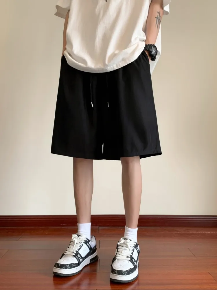 

Мужские шорты из ледяного шелка: летние, тонкие, быстросохнущие, спортивные, пляжные, повседневные, прямого кроя, дышащие, комфортные