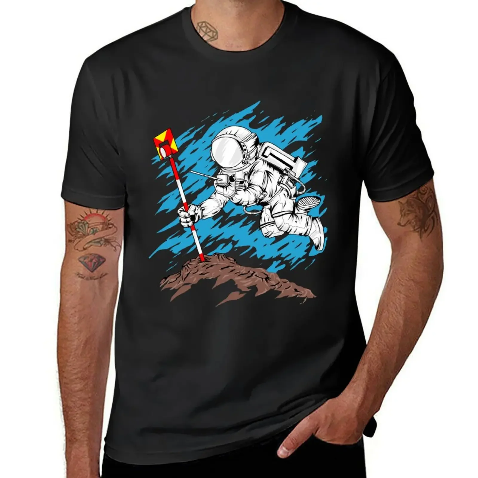 SPACE SURVEYOR (PRISM TARGET VERSION) T-Shirt blacks shirts graphic sweat slim fit t shirts for men