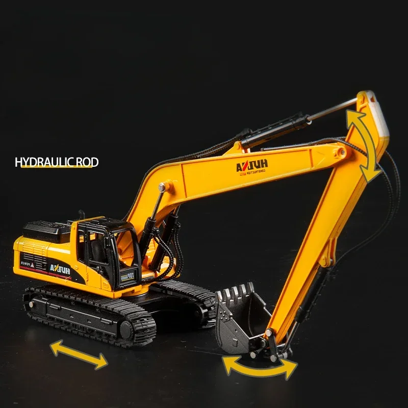 Excavator Truck Model Toys Vehicles for Kids Boys 1/50 Scale Diecast Metal Gift Construction Car Toy Engineering Diecast Set