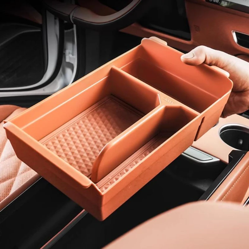 

For DEEPAL L07 S07 2023-2024 Car Interior Accessories Upper And Lower Storage Boxes Armrest Boxes Silicone Storage Racks